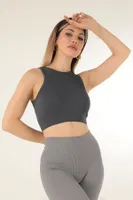 DoReMi Seamless Örme Kadın Büstiyer 002-000134 Gri görsel 8