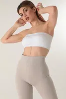 DoReMi Seamless Straplez Askısız Pedli Büstiyer 002-000199 Beyaz görsel 4