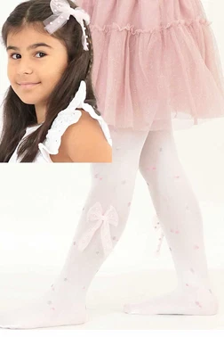 Daymod Dot Aksesuar toka Takımlı Çocuk Külotlu Çorap Beyaz Daymod D2125175