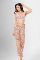 Düğmeli Gömlek Desenli 3lü Pijama Takımı Ahu Loriva 1950 Turuncu detay görünüm