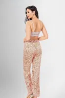 Düğmeli Gömlek Desenli 3lü Pijama Takımı Ahu Loriva 1950 Turuncu farklı açı