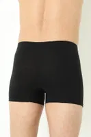 Düz Erkek Boxer 3lü Paket Pamuklu Likralı Arma Yıldız 1170 - 3 ADET Siyah detay görünüm
