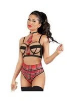 Ekose Britli Fantezi Kostüm For Dreams 8464 Kırmızı farklı açı