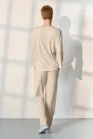Ekru Kaşkorse Kadın Pijama Takımı Doreanse 25K4046 detay görünüm