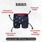 El Bombası Desenli Erkek Boxer (Dijital Baskılı) Darkzone DZN2075 detay görünüm