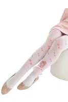 Elif Aksesuarlı Çocuk Külotlu Çorap Beyaz Daymod D2122119 Beyaz görsel 4