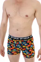 Emoji Desenli Dijital Baskı Çift Kaplan Erkek Boxer 796 Görsel