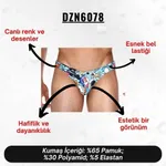 Emoji Desenli Renkli Erkek Slip (Dijital Baskılı) Darkzone DZN6078 farklı açı