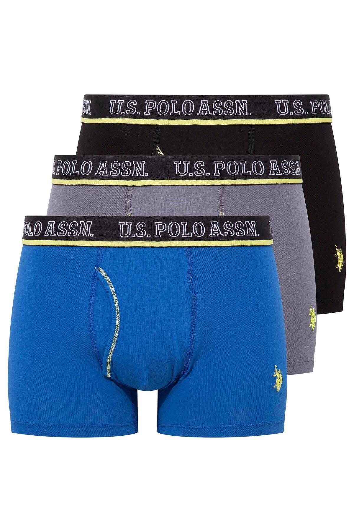 U.S. Polo Assn. 3Lü Pamuklu Erkek Boxer 80508