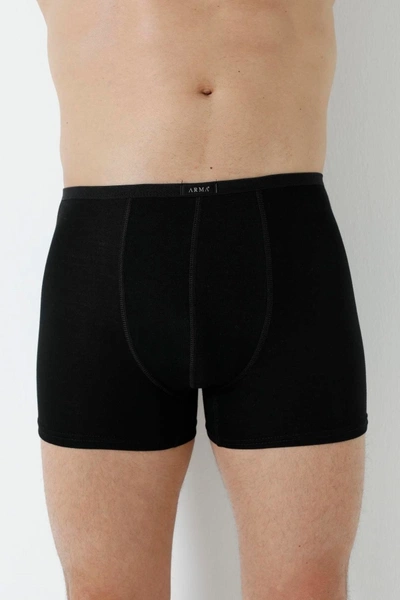 Erkek Bambu Boxer Ince Bel Lastikli Siyah Arma Yıldız 1190 - 5 ADET