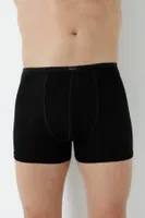 Erkek Bambu Boxer Ince Bel Lastikli Siyah Arma Yıldız 1190 - 5 ADET Siyah