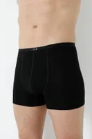Erkek Bambu Boxer Ince Bel Lastikli Siyah Arma Yıldız 1190 - 5 ADET Siyah farklı açı