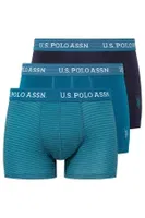 U.S. Polo Assn. Erkek 3Lü Pamuklu Boxer 80515 Yeşil görsel 6