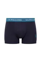 U.S. Polo Assn. Erkek 3Lü Pamuklu Boxer 80515 görsel 7