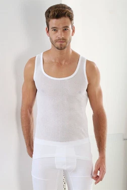 Arma Yıldız Erkek Beyaz File Atlet Arma Yıldız 1121 - Alternatif Görünüm