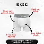 Erkek Beyaz Modal Boxer Darkzone DZN2092 görsel 8