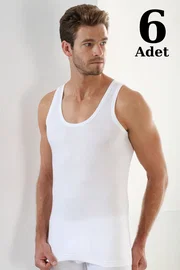 Arma Yıldız Erkek Beyaz Penye Atlet 6lı Paket Arma Yıldız 1107 - 6 ADET