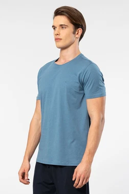 Cacharel Bisiklet Yaka Kısa Kollu Erkek T-shirt Cacharel 2169 Sarı - Alternatif Görünüm