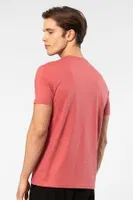 Kısa Kollu Bisiklet Yaka Erkek T-shirt Cacharel 2169 Mercan farklı açı
