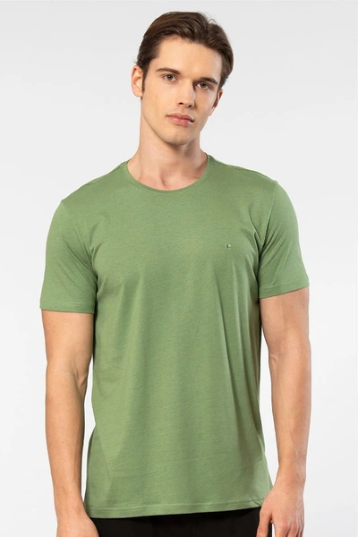 Bisiklet Yaka Rahat Kalıp Erkek T-shirt Cacharel 2169