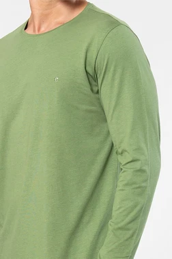 Cacharel Yeşil Bisiklet Yaka Uzun Kollu Modal Erkek Pijama Takımı Cacharel 2244 - Alternatif Görünüm