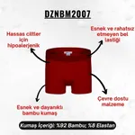 Erkek Bordo Bambu Boxer Darkzone DZNBM2007 görsel 4