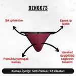 Erkek Bordo String  Darkzone DZN6673 görsel 6