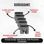 Erkek Boxer Antrasit 5'Li Set Darkzone DZN5555ANT detay görünüm