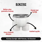 Erkek Boxer Beyaz Pamuklu Darkzone DZN2702 görsel 4