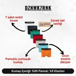 Erkek Boxer Haftanın Günleri 7'Li Set Darkzone DZNWK7RNK farklı açı