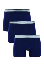Darkzone Erkek Boxer Lacivert 3'Lü Set Darkzone DZN3333LCV
