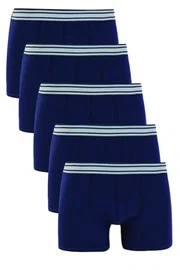 Darkzone Erkek Boxer Lacivert 5'Li Set Darkzone DZN5555LCV