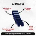 Erkek Boxer Lacivert 7'Li Set Darkzone DZN7777LCV detay görünüm