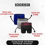 Erkek Boxer Modal 3'Lü Set Darkzone DZN20903B görsel 5