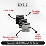 Erkek Boxer Pamuklu 3'Lü Set Darkzone DZN9101 farklı açı