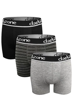 Darkzone Erkek Boxer Pamuklu 3'Lü Set Darkzone DZN9102