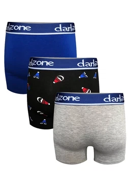 Darkzone Erkek Boxer Pamuklu 3'Lü Set Darkzone DZN9106 - Alternatif Görünüm