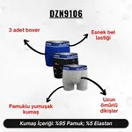Erkek Boxer Pamuklu 3'Lü Set Darkzone DZN9106 farklı açı