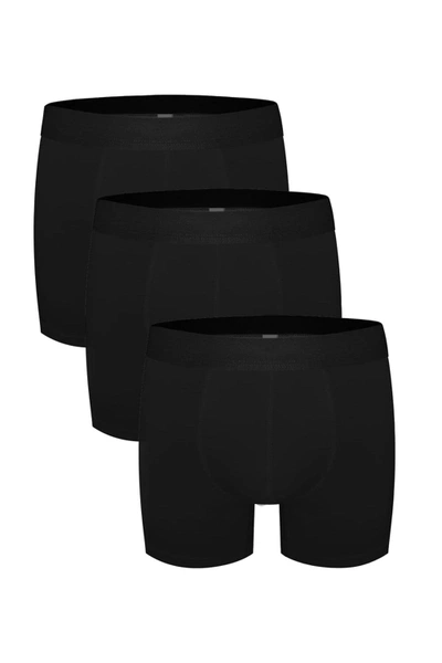 Erkek Boxer Siyah 3'Lü Set Darkzone DZN3333SY