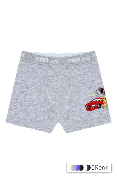 Erkek Çocuk Boxer Renkli Baskılı ÖTS 7238 - 6 ADET