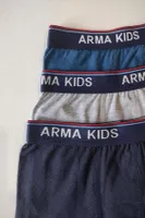 Erkek Çocuk Düz Likralı Boxer Arma Yıldız 5541 - 3 ADET Görsel farklı açı