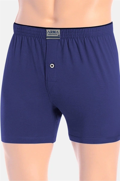 Erkek Düğmeli Havlu Bel Boxer Indigo Arma Yıldız 1140