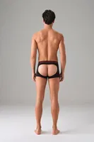 Erkek Fantazi Jockstrap Trunk Boxer Doreanse 1879 Siyah detay görünüm