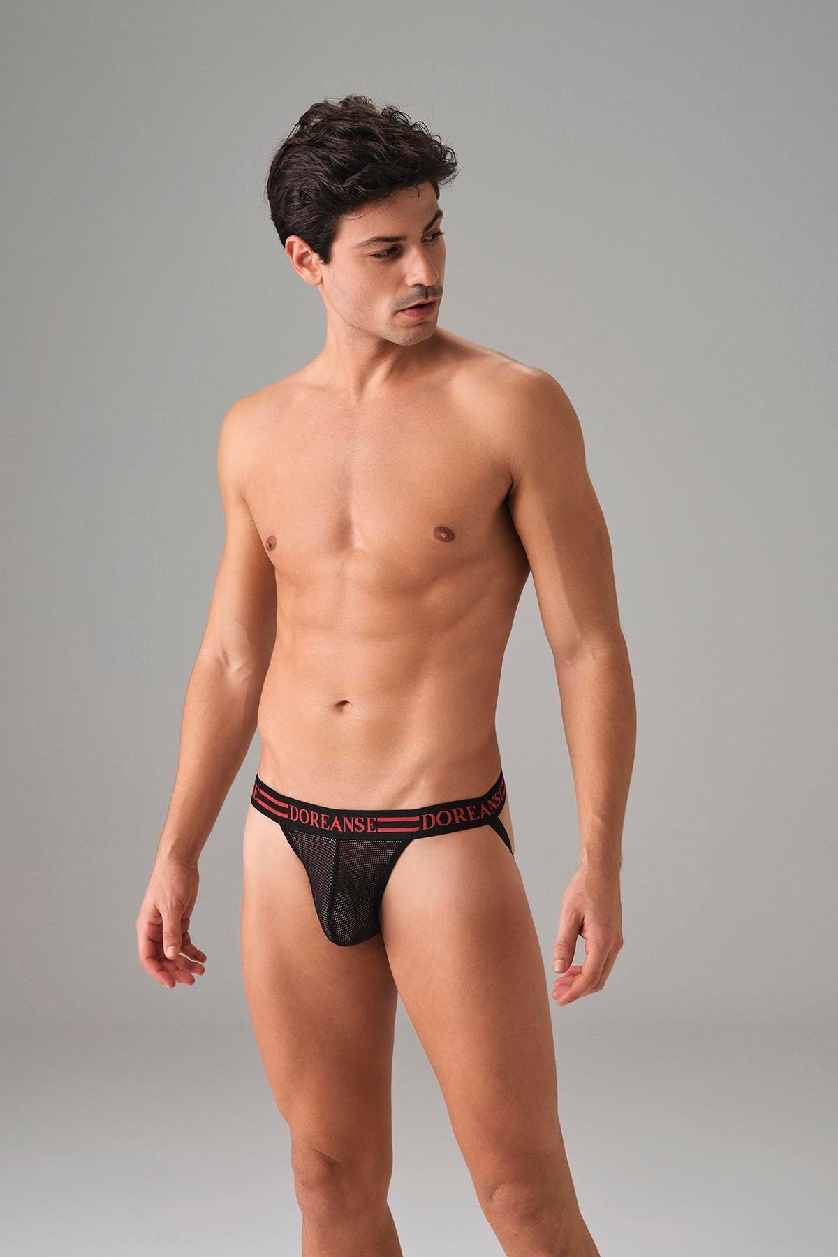 Fantezi File Detaylı Erkek Jockstrap String Doreanse 1006