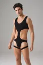 Erkek Fantezi Jartiyer Detaylı String Body Doreanse 3043