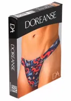 Erkek Fantezi Renkli Ejderha Desenli Jockstrap String Doreanse 1026 detay görünüm
