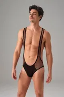Erkek File Kumaş Askılı Jockstrap Body Doreanse 3053 Siyah