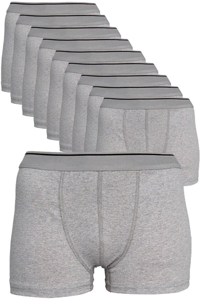 Erkek Gri Likralı Boxer 10lu Paket Arma Yıldız 1144 - 10 ADET