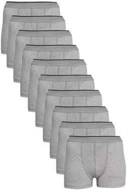 Arma Yıldız Erkek Gri Likralı Boxer 10lu Paket Arma Yıldız 1144 - 10 ADET - Alternatif Görünüm