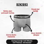 Erkek Gri Modal Boxer Darkzone DZN2093 farklı açı